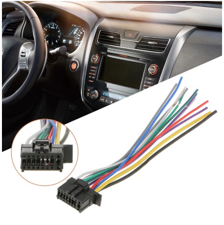 ปลั๊กตรงรุ่นเครื่องเสียง Pioneer 16 Pin 2350 Stereo wire harness
