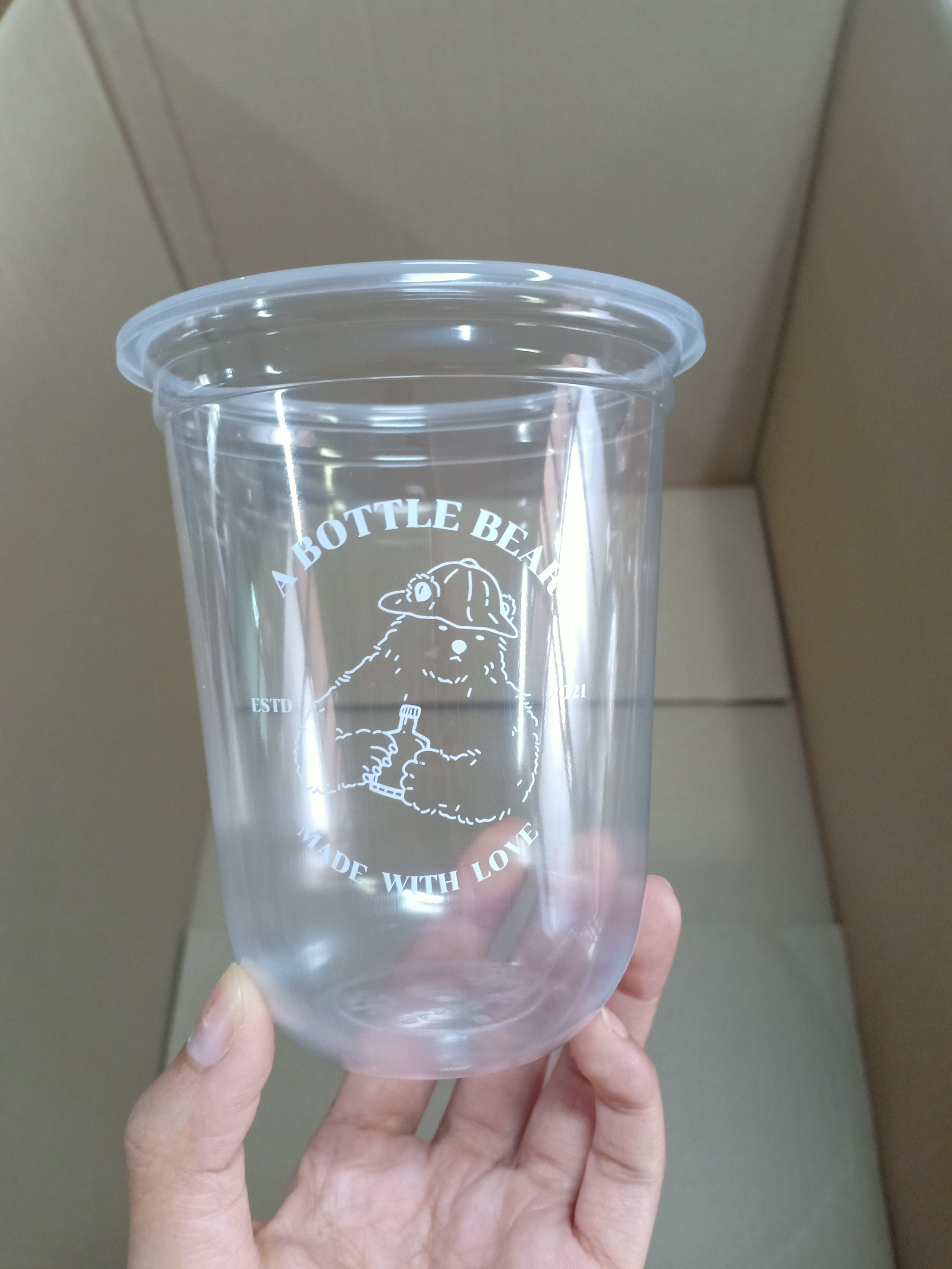 แก้ว PP ปาก 95 ขนาด 16 ออนซ์ (ยกลัง 1000 ใบ)