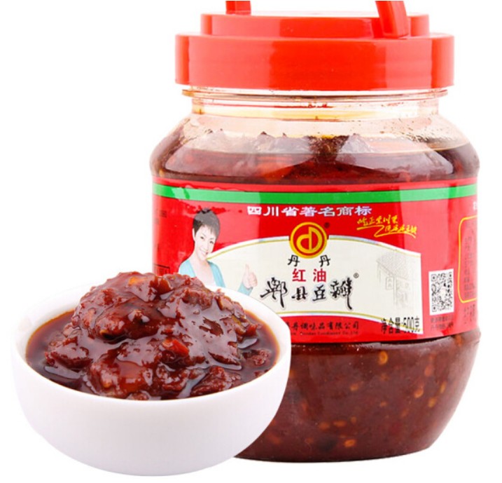 น้ำพริกถั่วเสฉวน ตรา ตันตัน (โต้วปั้นเจี้ยง 500g)