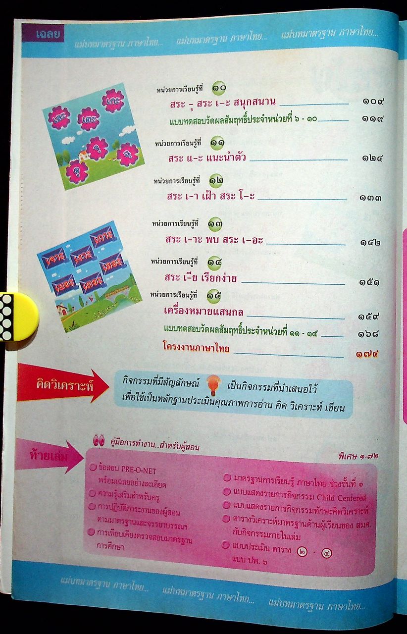 KEY แม่บทมาตรฐาน ภาษาไทย ป.๑ หลักสูตรแกนกลางการศึกษาขั้นพื้นฐาน พุทธศักราช ๒๕๔๔