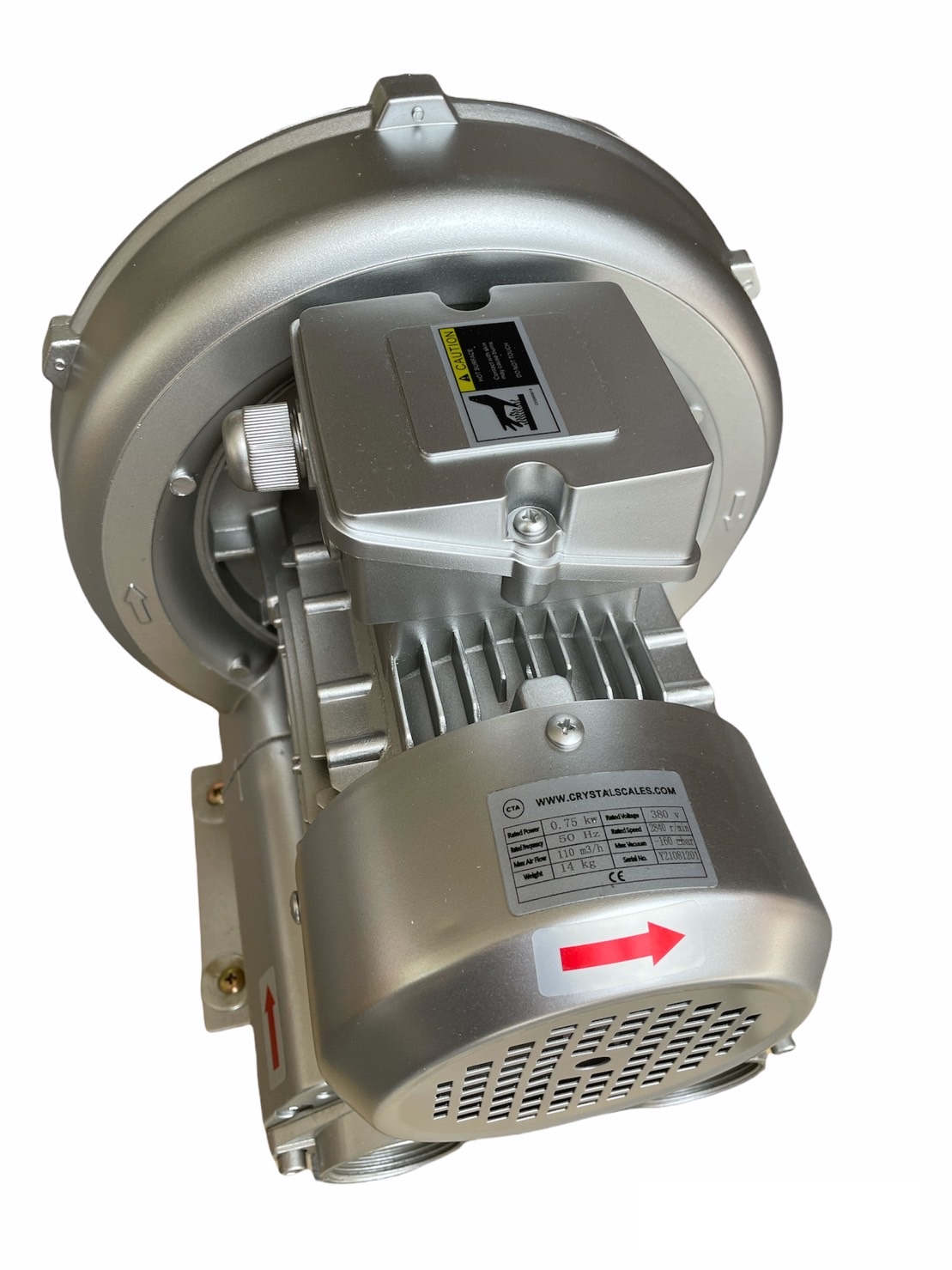 พัดลมโบรเวอร์เป่าอากาศ และ ดูดอากาศ Ring Blower CTA 740w 380 V ขนาด 1 แรงม้า(0.74 KW)ใช้เติมอากาศในบ่อ เพาะเลี้ยงสัตว์น้ำ โรงงานอุตสาหกรรม