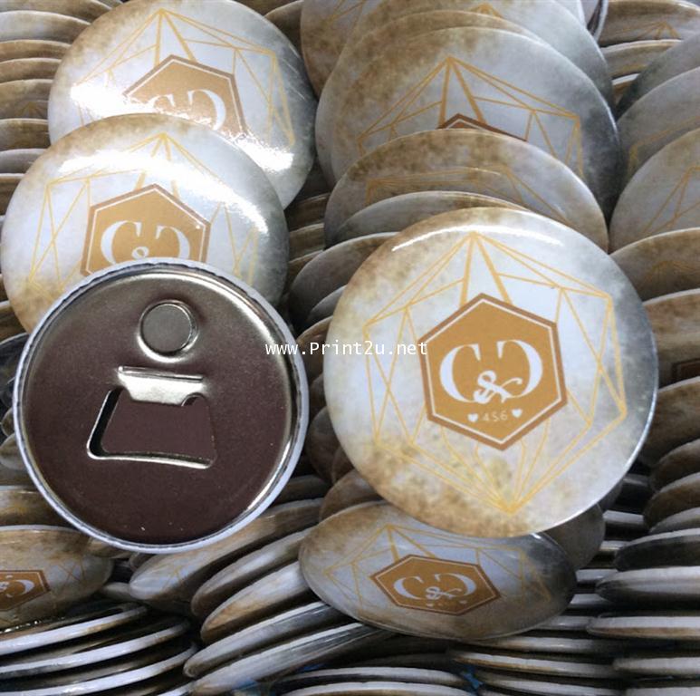 ที่เปิดขวด หลังแม่เหล็ก ติดตู้เย็น วงกลม สี่เหลี่ยม และวงรี