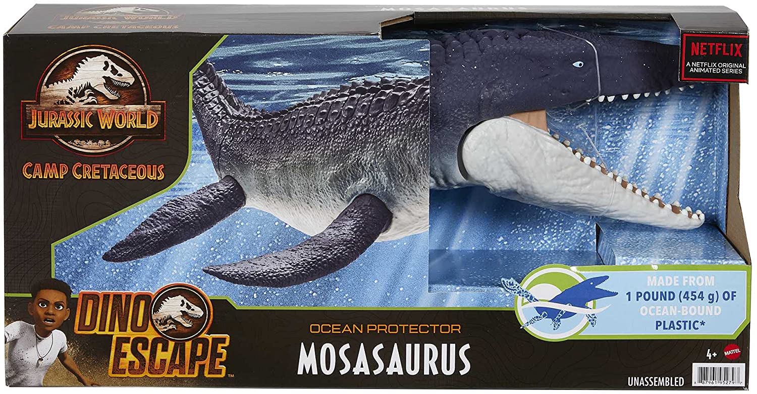 **MTS Toys**Mattel Jurassic World Camp Cretaceous : GXC09 Dino Escape Mosasaurus [ความยาวจากหัวถึงหาง 71 ซ.ม.]