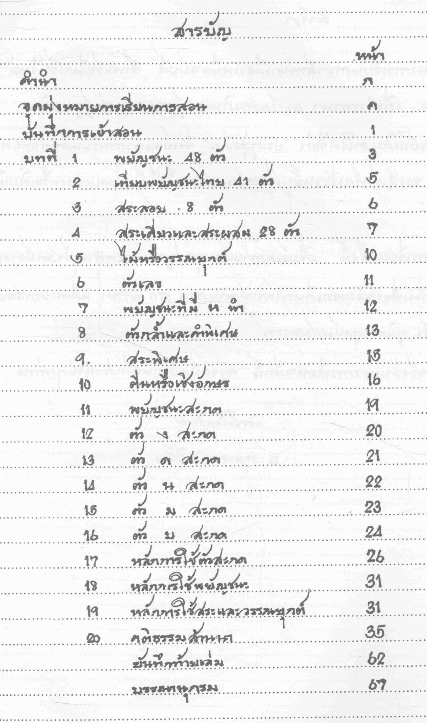 แบบเรียนภาษาล้านนาเมืองเหนือ ฉบับสำนักวัดเชียงหมั้น