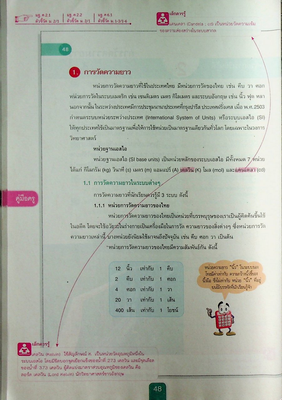 คู่มือครู หนังสือเรียน คณิตศาสตร์ ม.๒ เล่ม ๑ ตามหลักสูตรแกนกลางการศึกษาขั้นพื้นฐาน พุทธศักราช ๒๕๕๑