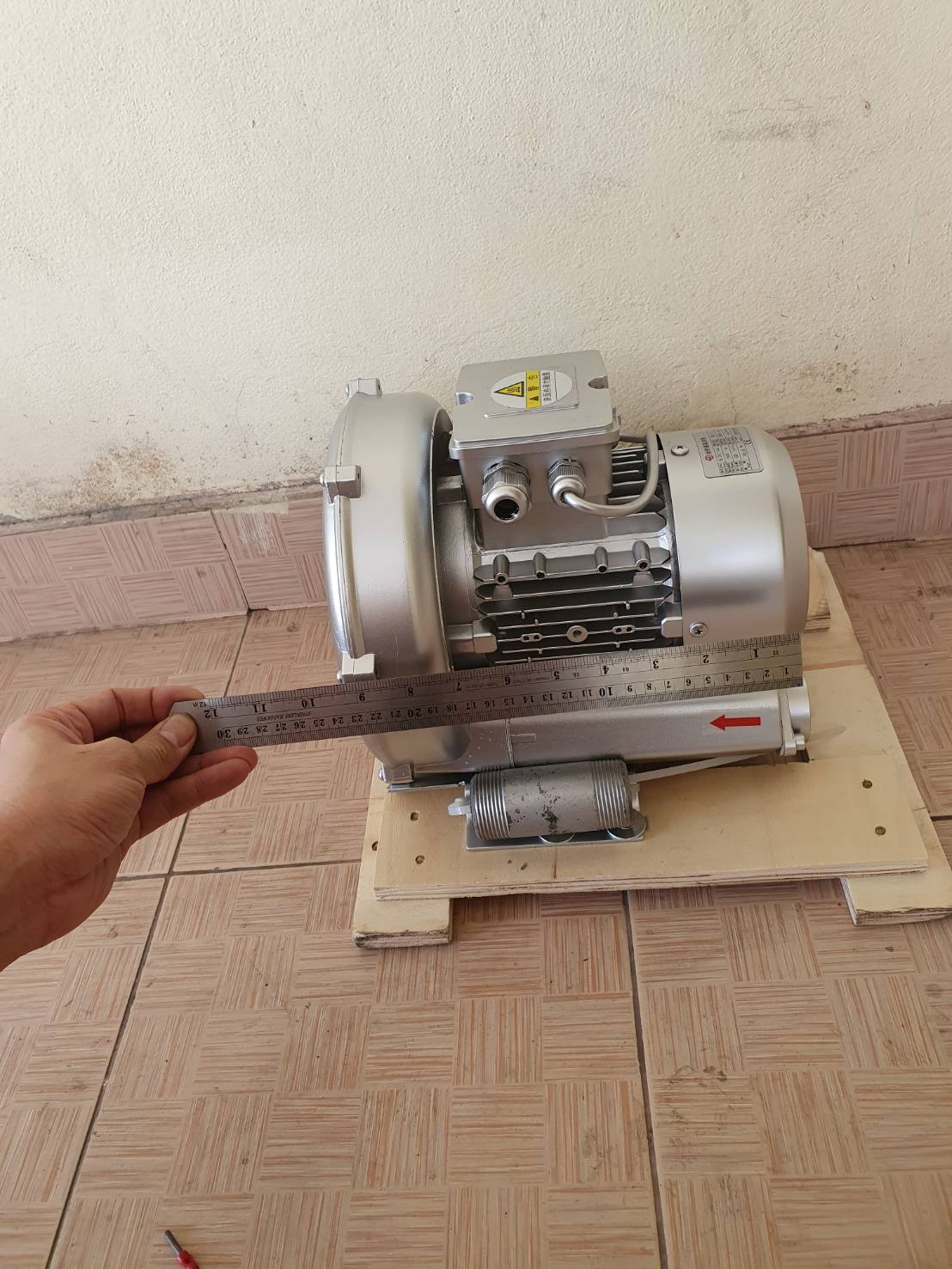 พัดลมโบรเวอร์เป่าอากาศ และ ดูดอากาศ Ring Blower JQT 340 220 V ขนาด 0.5แรงม้าใช้เติมอากาศในบ่อ เพาะเลี้ยงสัตว์น้ำ