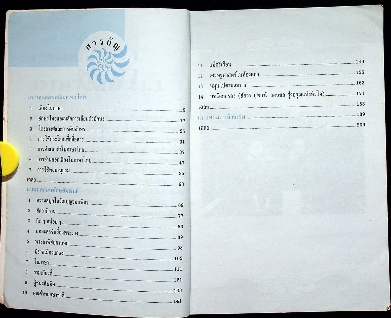 แบบทดสอบ ภาษาไทย ม.1 ท 101 ท 102