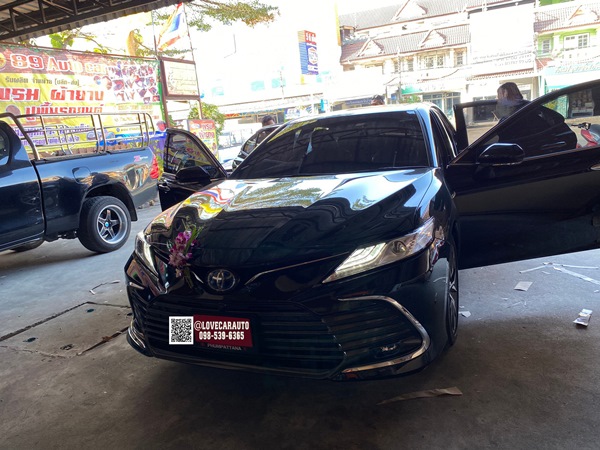 ผ้ายางPvc กระดุม Toyota Camry Hybird โตโยต้า คัมรี ไฮบริด 2023 กระดุมเล็ก