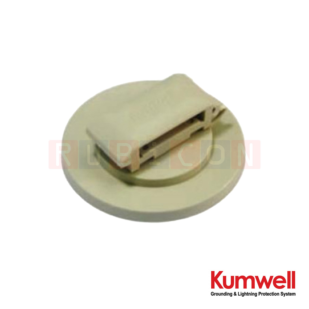 KUMWELL LTCS 253 คลิปเทปพร้อมฐานกาว (Tape Clip with Adhesive Base) Tape Size 25x3 mm, Base Dia. 63 mm