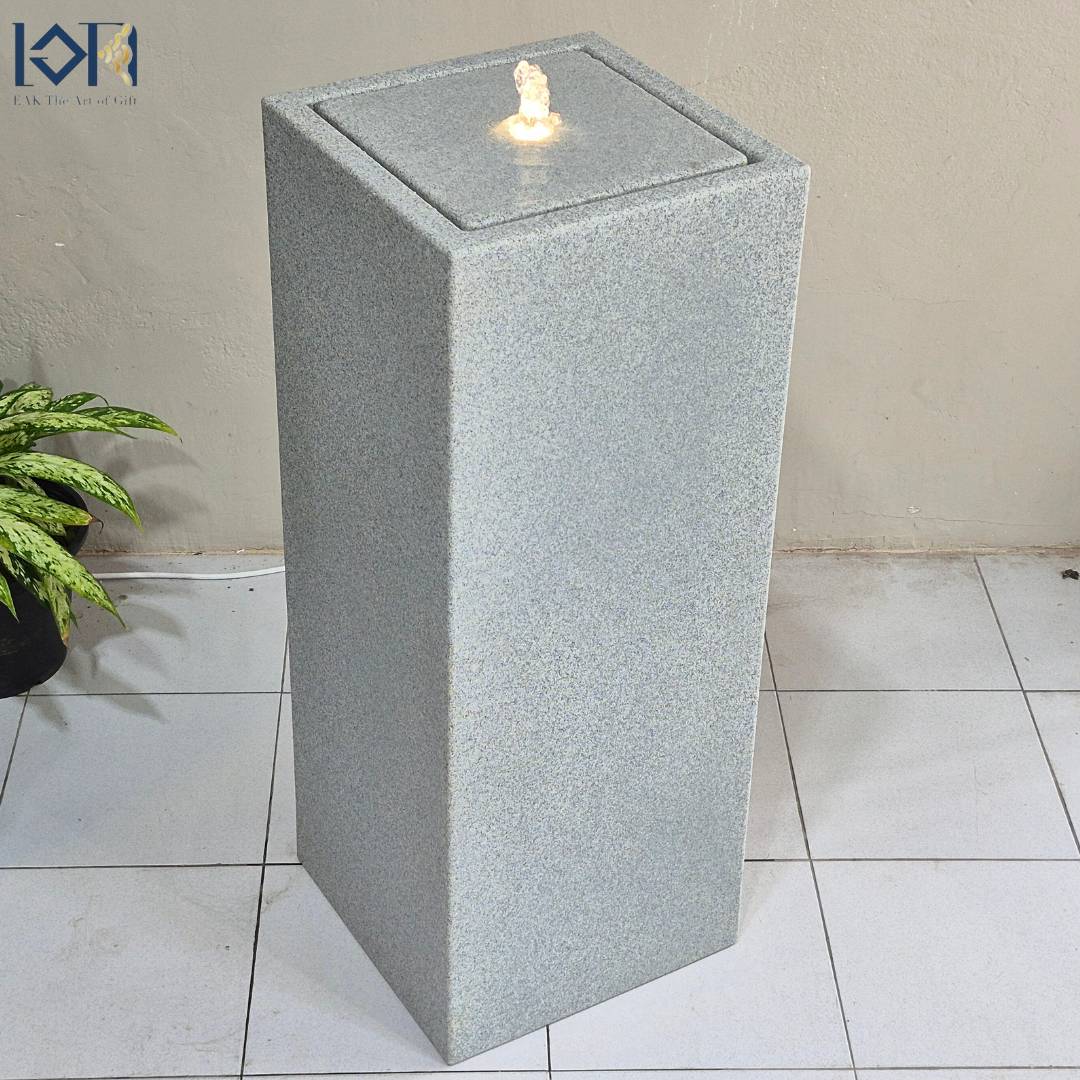 น้ำพุน้ำล้นตั้งพื้น รุ่นGranilite MZ15951BA อ่างน้ำตกจำลองวางหน้าบ้านเสริมฮวงจุ้ย น้ำล้นโมเดิร์นแต่งบ้านสำนักงานร้านค้า