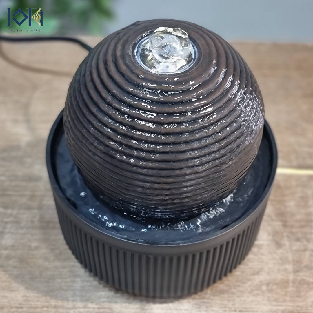 น้ำพุล้นตั้งโต๊ะ รหัส24100L อ่างน้ำตกเสริมฮวงจุ้ย น้ำพุตั้งโต๊ะร้านค้า น้ำพุล้นแต่งบ้าน