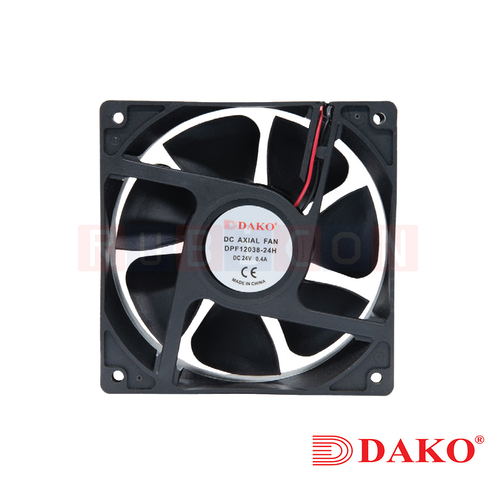 "DAKO" DPF12038-12H พัดลมระบายความร้อนใบพัดพลาสติก ขนาด 4.5" 12V