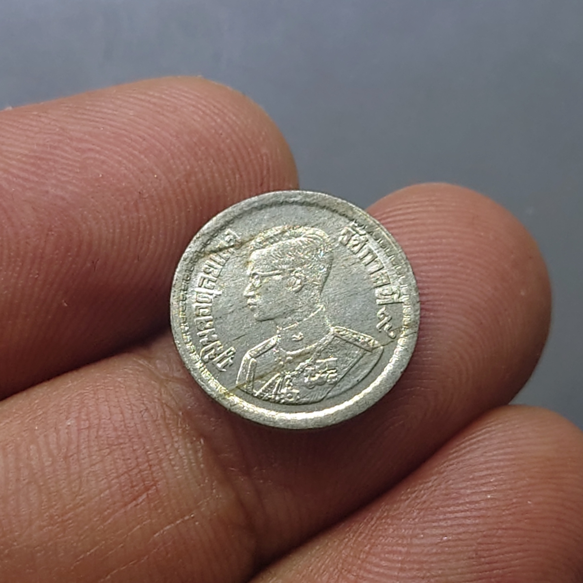 เหรียญ 5 สตางค์ เนื้อดีบุก ปี 2500 ไม่ผ่านใช้ เหรียญตัวอย่าง หายาก