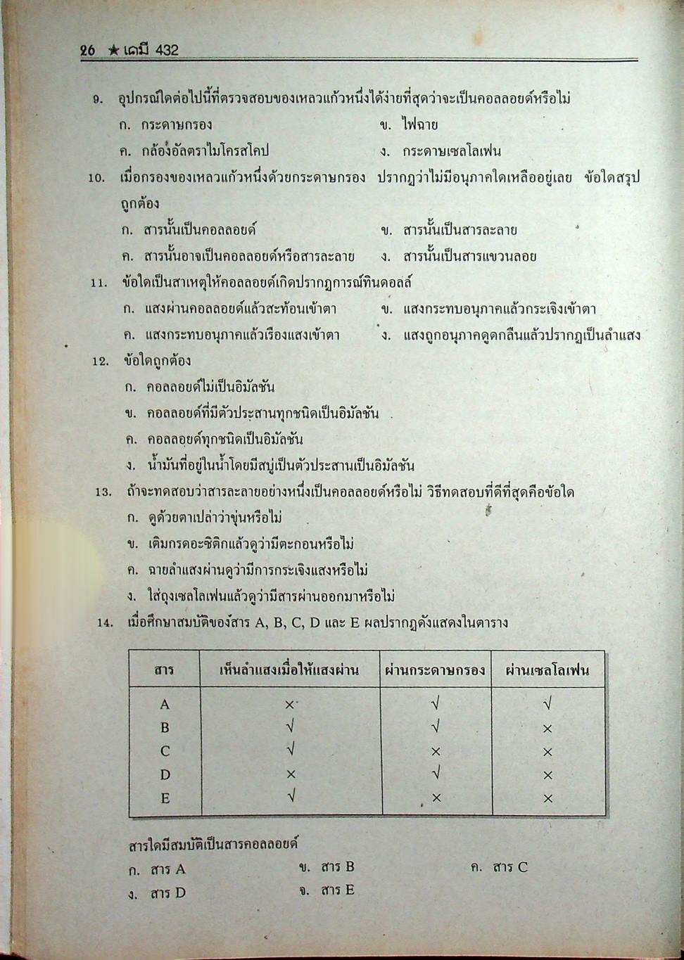 เคมี 432 ม.4 เล่ม 1