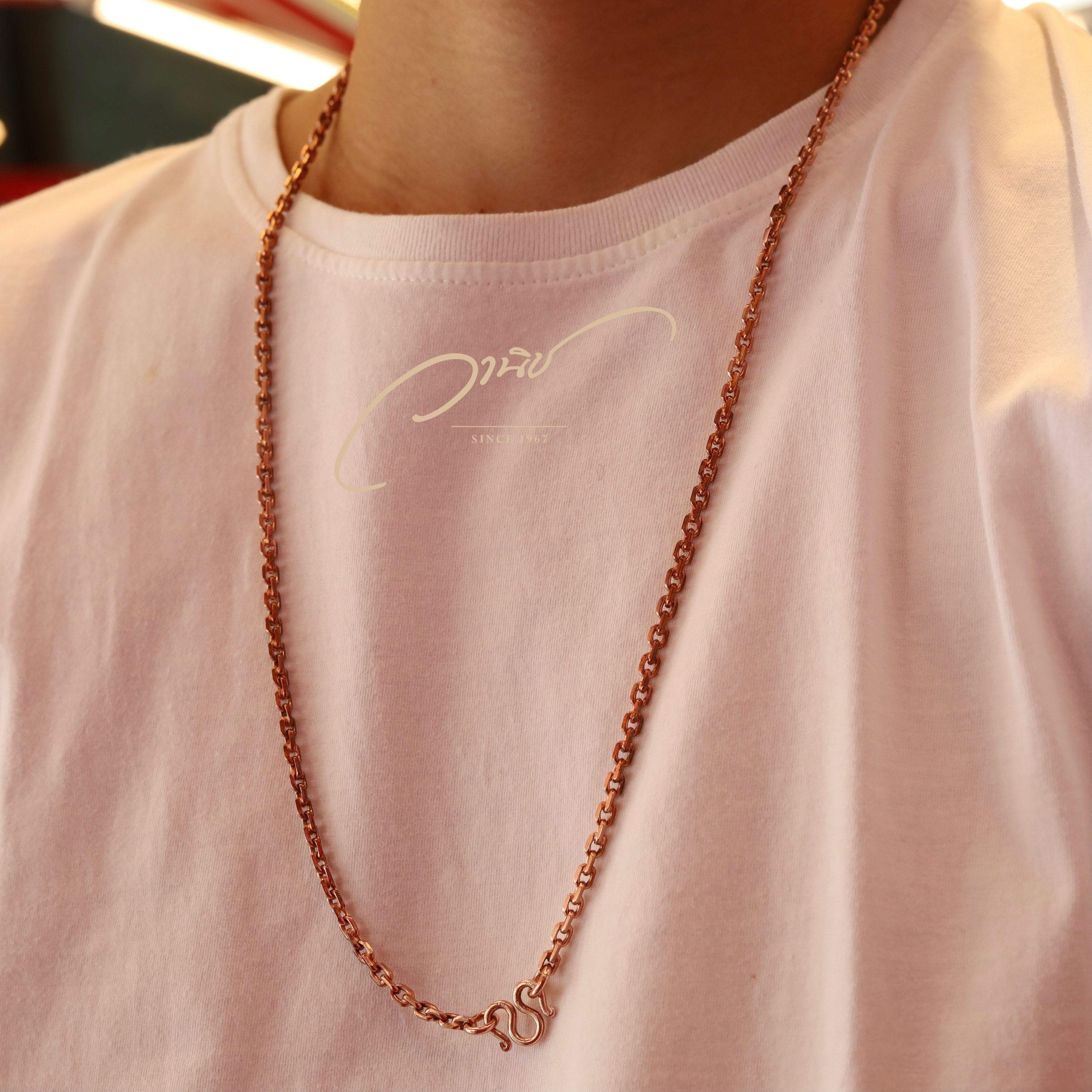 สร้อยคอนาก 2 บาท ลายคตกิต ไม่มีค่ากำเหน็จ