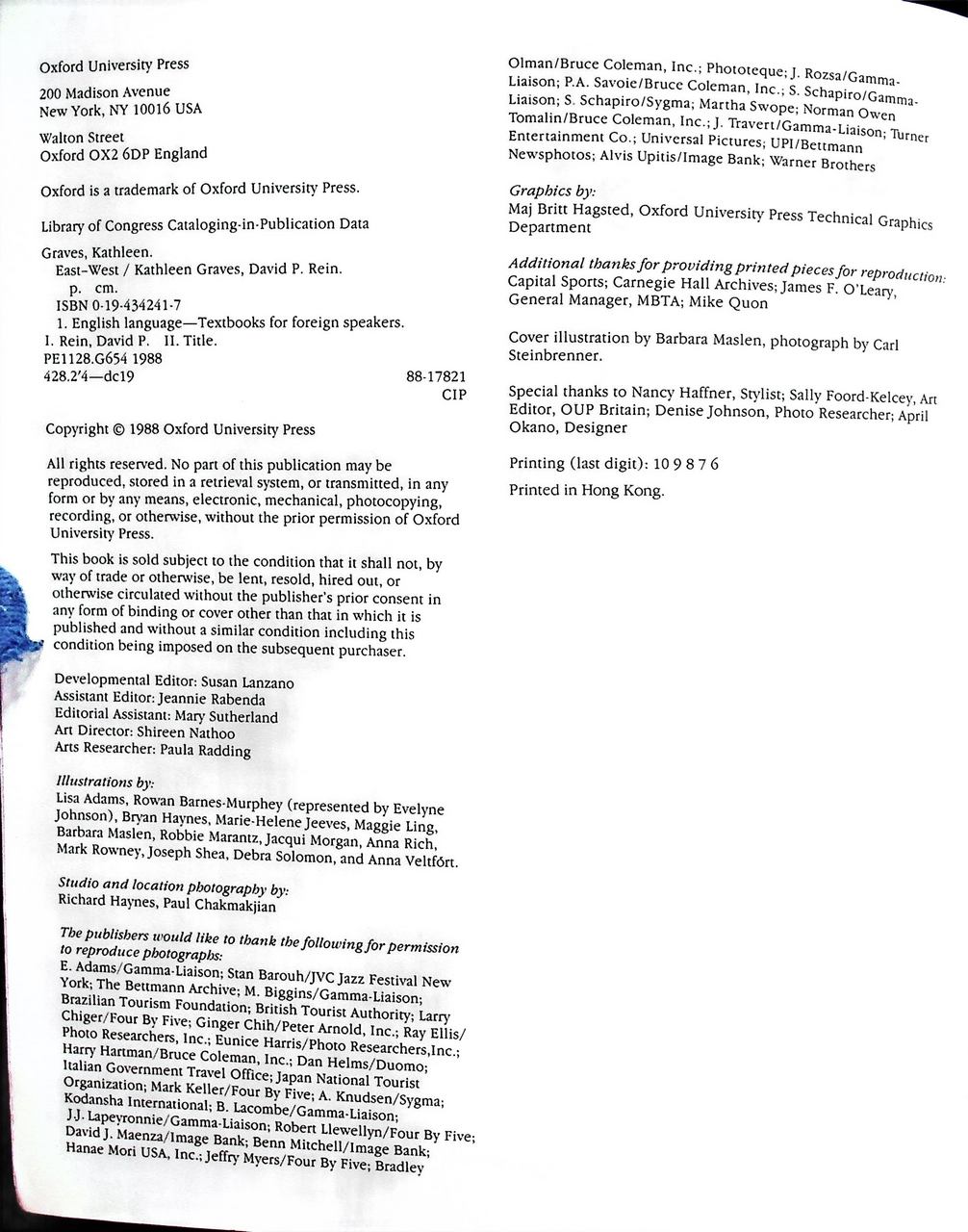 EAST WEST 1 Student Book