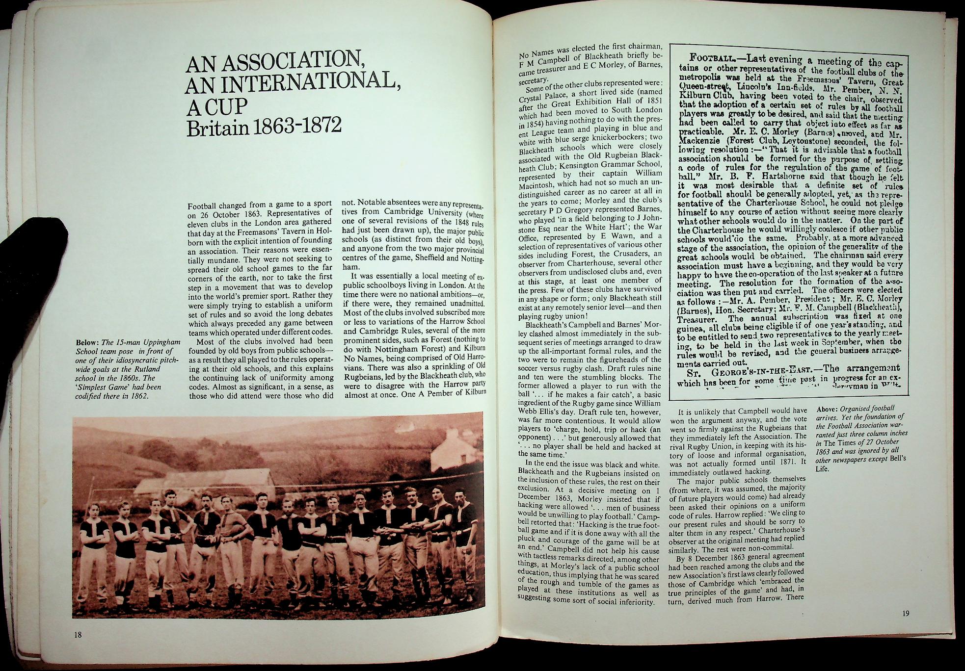 THE STORY OF FOOTBALL