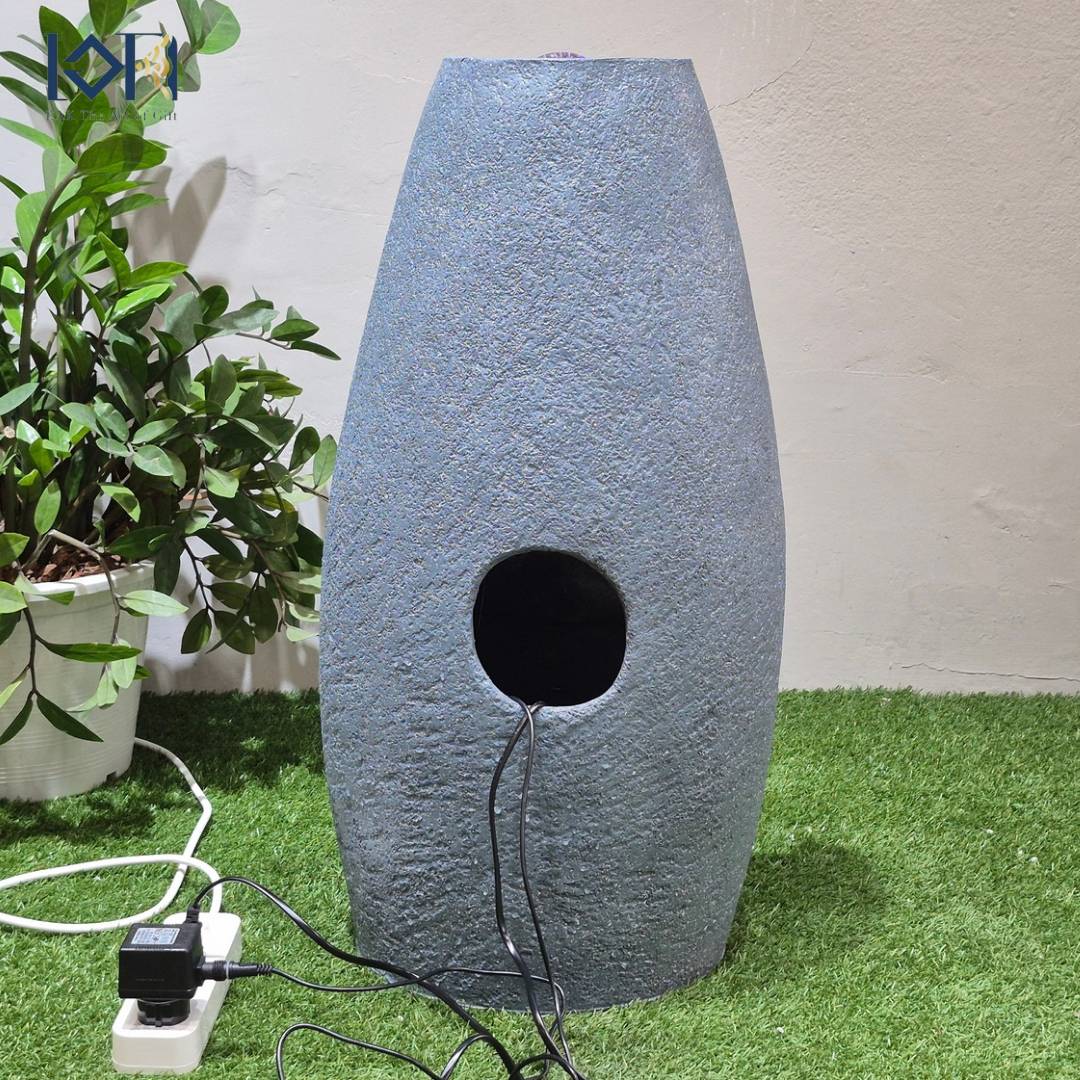 น้ำพุตั้งพื้น รุ่น22045 น้ำพุน้ำล้นหน้าบ้าน น้ำพุแต่งสวนเสริมฮวงจุ้ย อ่างน้ำตกสำเร็จรูป น้ำพุแต่งบ้าน