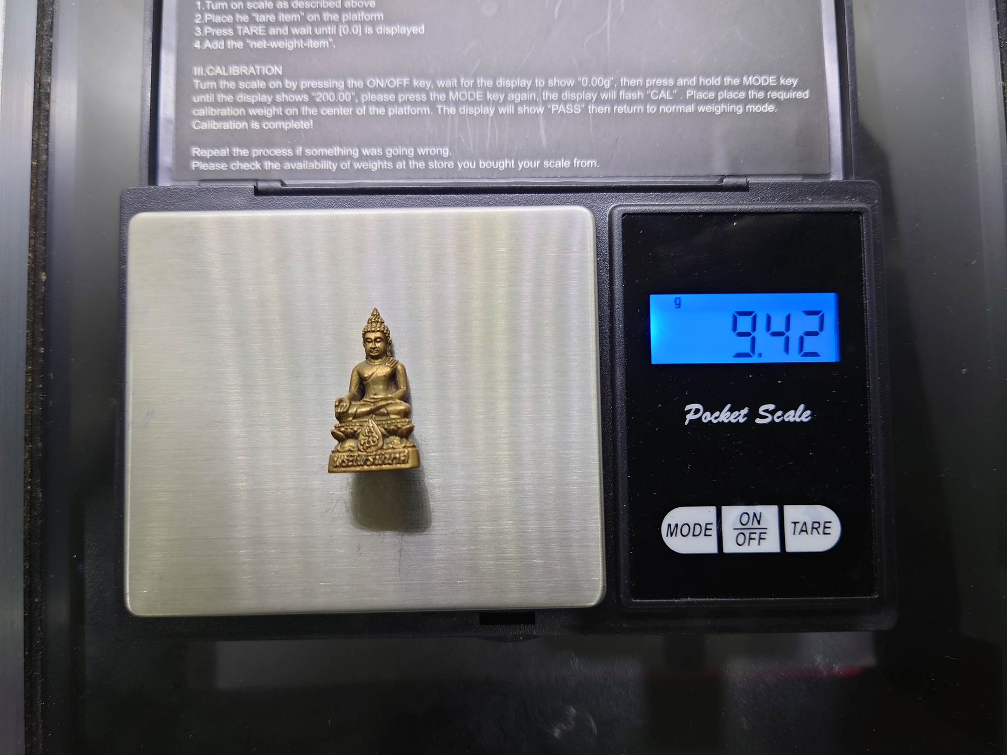 รูปหล่อลอยองค์ พระไพรีพินาศ ญสส ชุดทองคำ รุ่นประวัติศาสตร์ ๘๐ ปี กรมราชทัณฑ์ วัดบวรนิเวศวิหาร พ.ศ.2538 พร้อมกล่องเดิมๆ