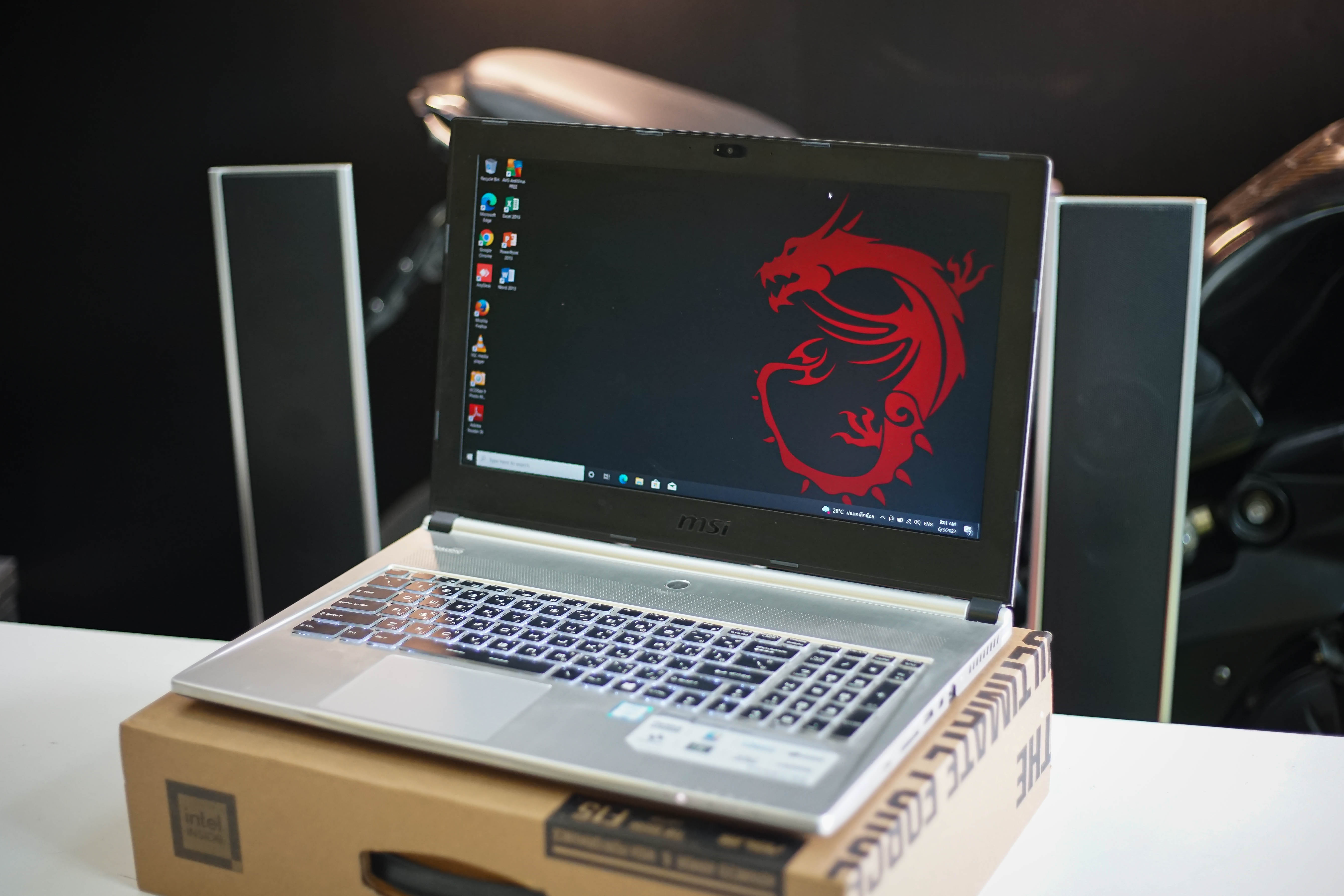 โน๊ตบุ้คเล่นเกมส์ MSI GX60 I7 Gen 6 การ์ดจอแยก GTX950M