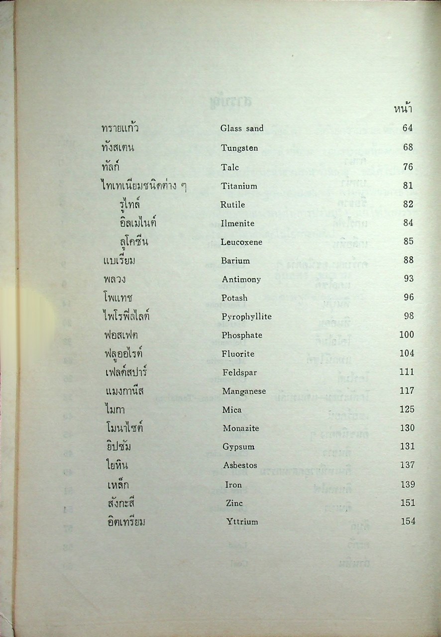 คุณลักษณะของแร่ ตามมาตรฐานการใช้งานและมาตรฐานการซื้อขายในตลาดแร่