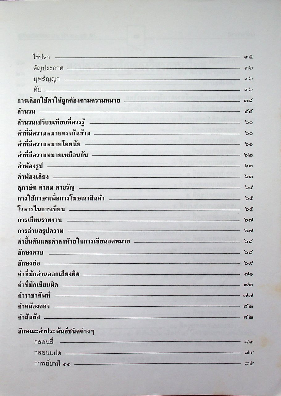 คู่มือ เตรียมสอบภาษาไทย ป.๖ เข้า ม.๑ และ NT