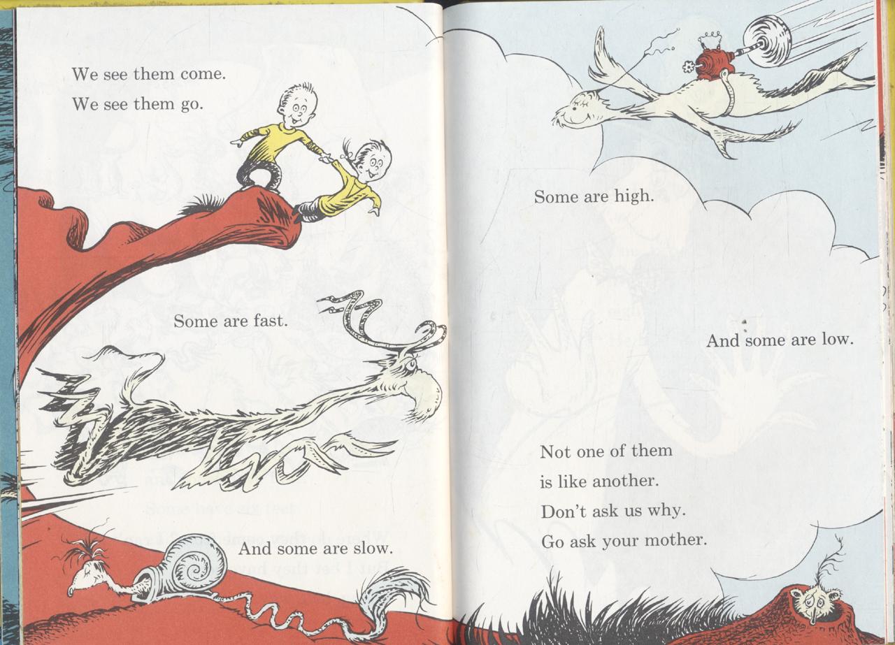 One fish two fish red fish blue fish By Dr.Seuss