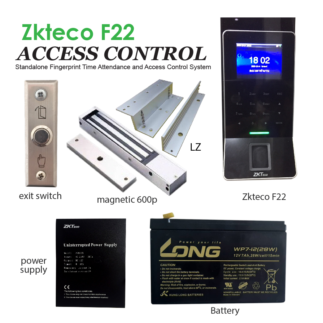 เครื่องสแกนลายนิ้วมือ Zkteco F22