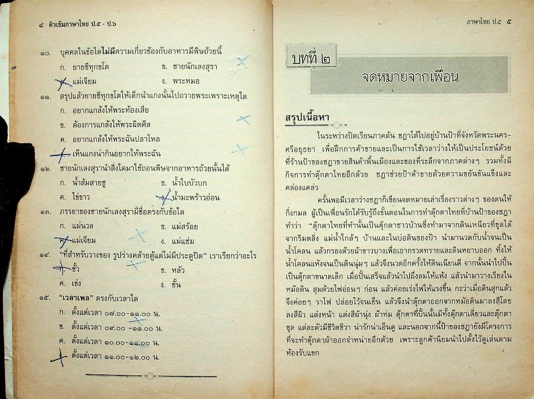 ติวเข้มภาษาไทย ป.๕ - ป.๖