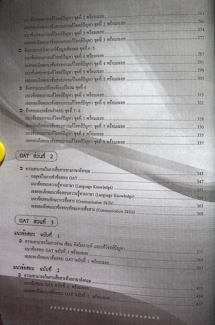 คู่มือ-เตรียมสอบ ความถนัดทั่วไป GAT
