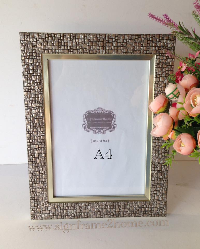 กรอบรูป คริสตัลสีเงิน ขนาด A4