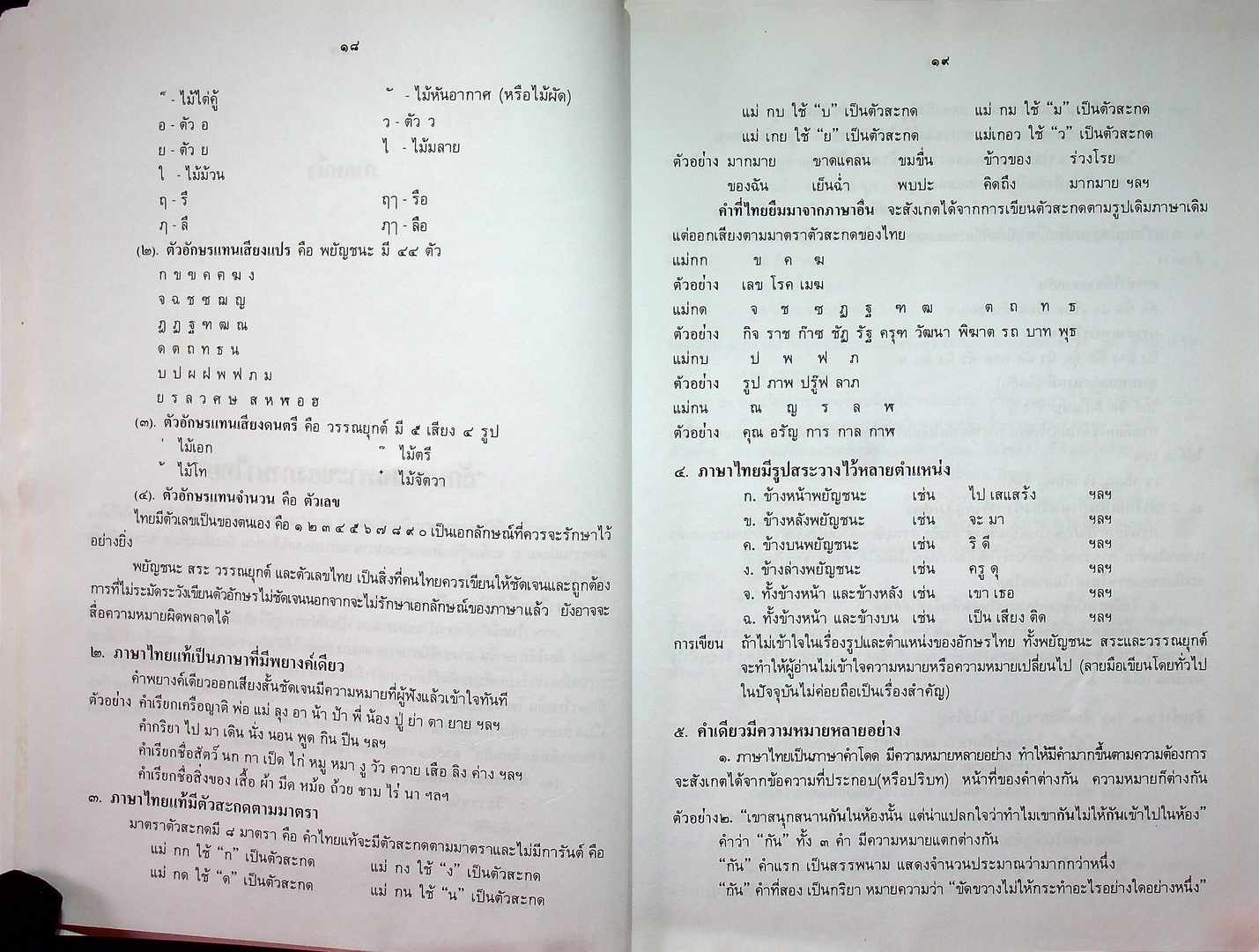 ลักษณะเฉพาะของภาษาไทย การเขียน การอ่าน การพูด การฟัง และราชาศัพท์