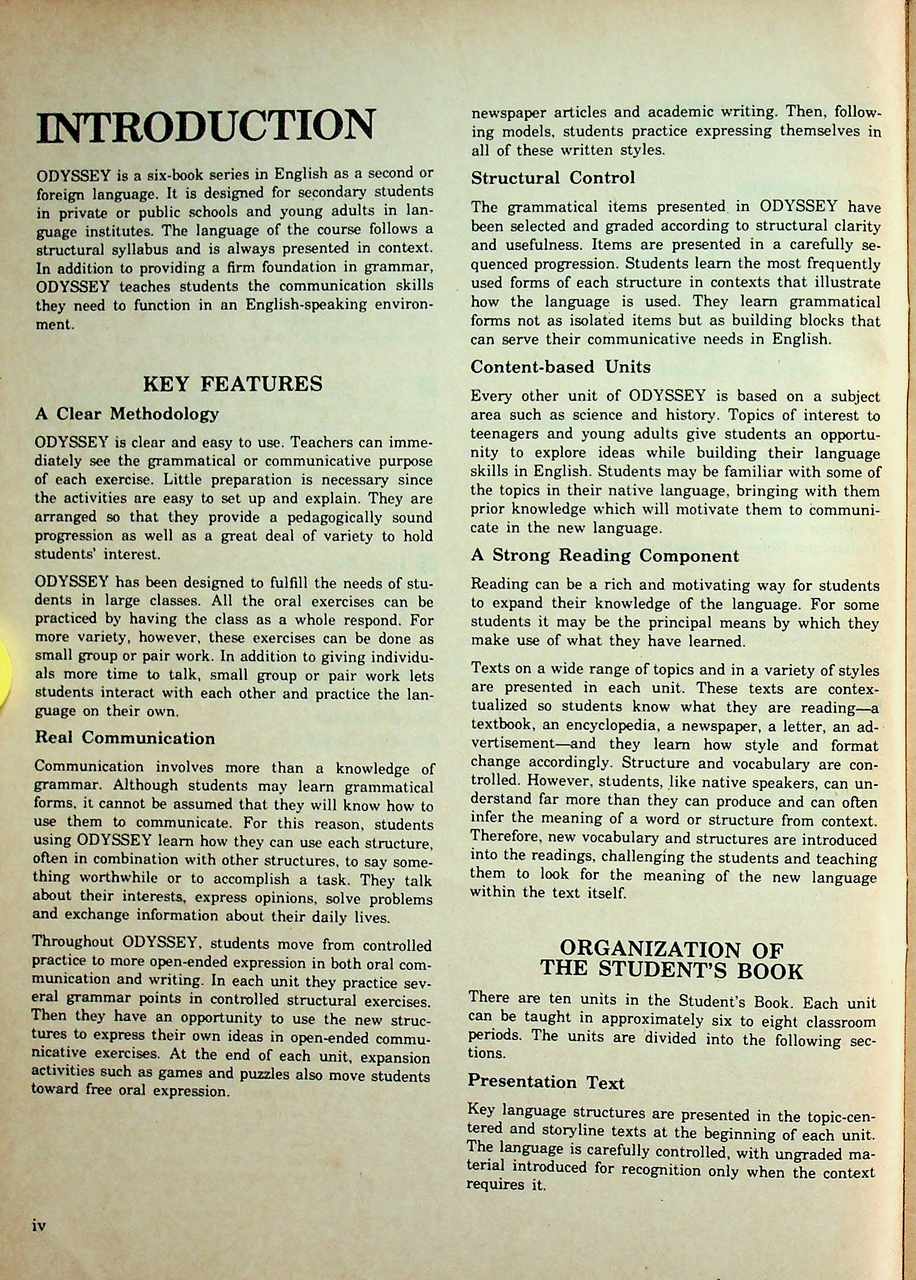หนังสือคู่มือครูภาษาอังกฤษ รายวิชา อ 513 - อ 514 วิชาหลัก 3-4 ODYSSEY ชั้นมัธยมศึกษาปีที่ 5