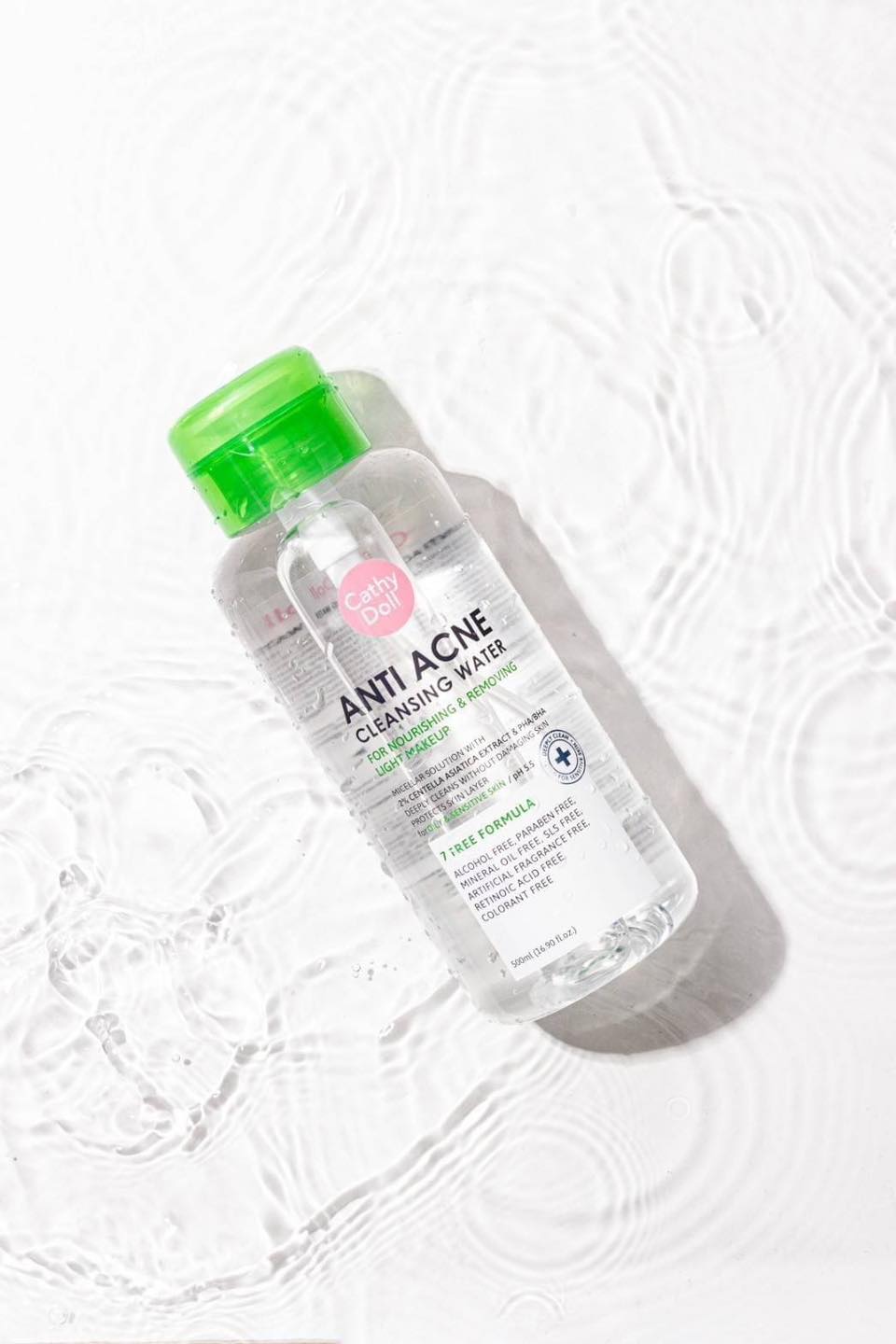 คลีนซิ่ง ทำความสะอาดผิวหน้าพร้อมบำรุง สูตรอ่อนโยนต่อผิว Cathy Doll Cleansing 500ml เคที่ดอลล์ มี3สูตร