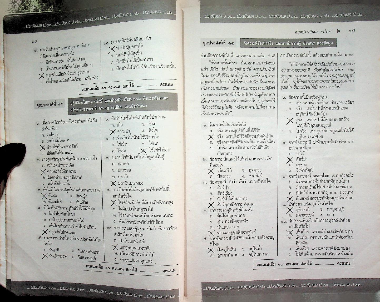 เฉลย สำหรับผู้สอน แนวหน้า กลุ่มสร้างเสริมประสบการณ์ชีวิต สปช.๔ ชั้นประถมศึกษาปีที่ ๔