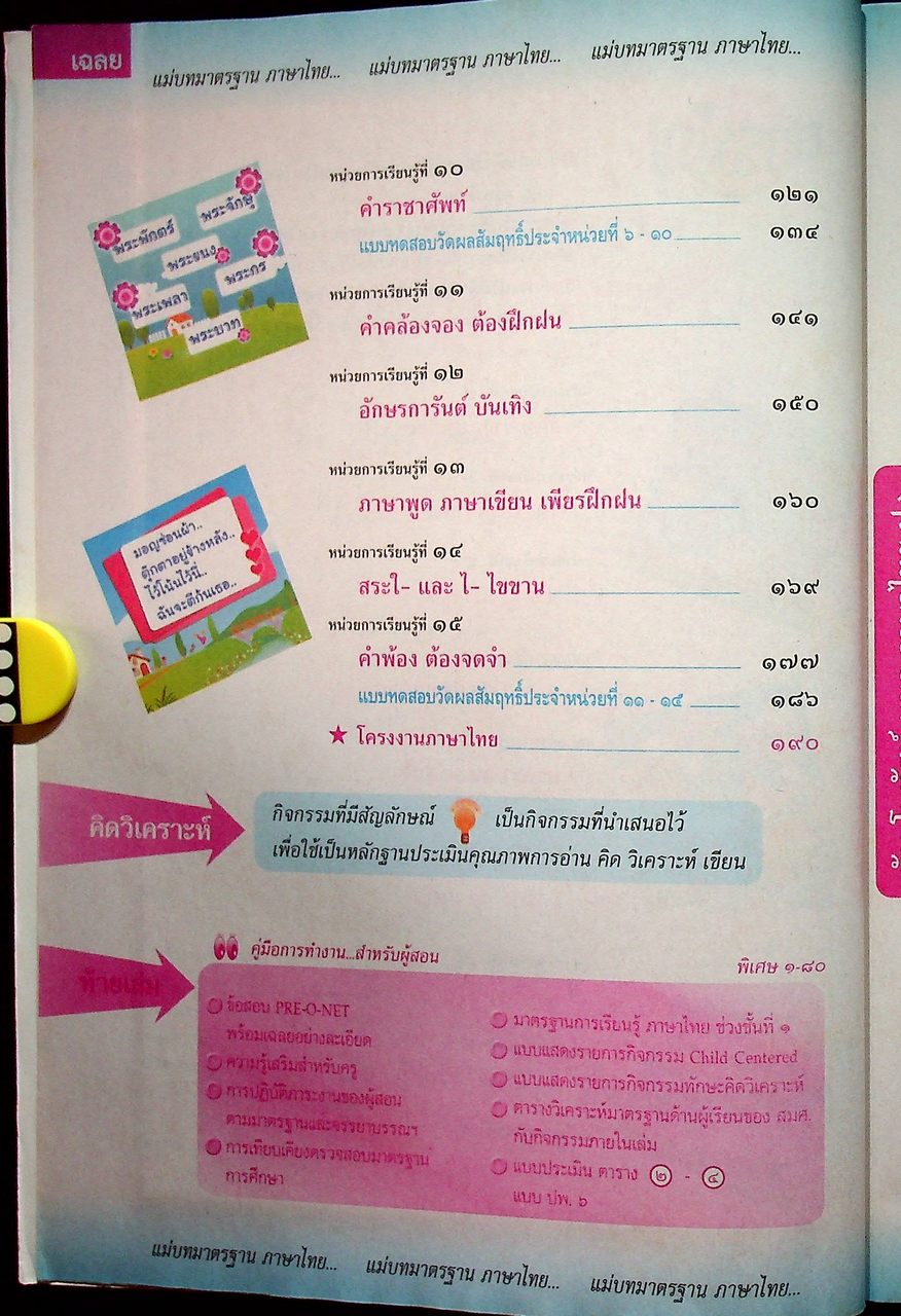 key แม่บทมาตรฐาน ภาษาไทย ชั้นประถมศึกษาปีที่ ๒