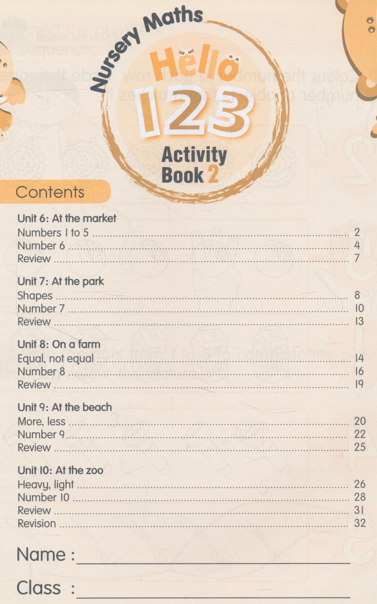 Hello 123 Nursery Maths Activity Book 2