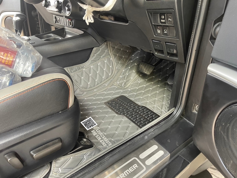 พรมปูพื้นรถยนต์ 6D Thairung Transformer 5ที่นั่ง สีเทาด้ายเทา