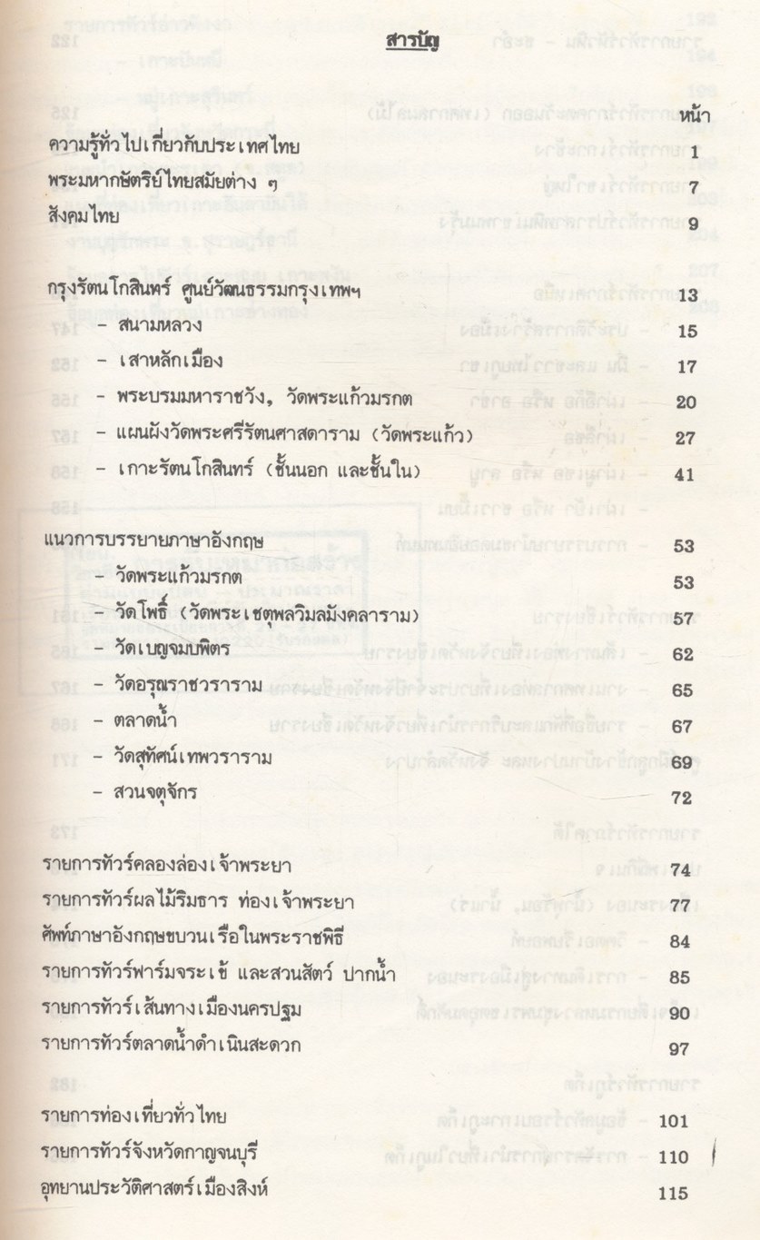 คู่มือมัคคุเทศก์อาชีพ เล่มที่ 3 ประสบการณ์ มัคคุเทศก์