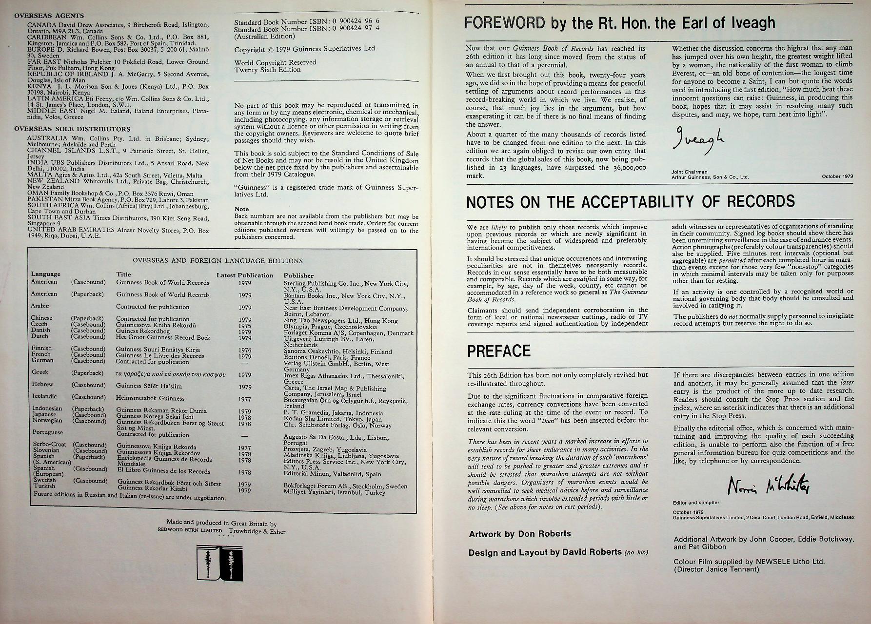 GUINNESS BOOK OF RECORDS 1980