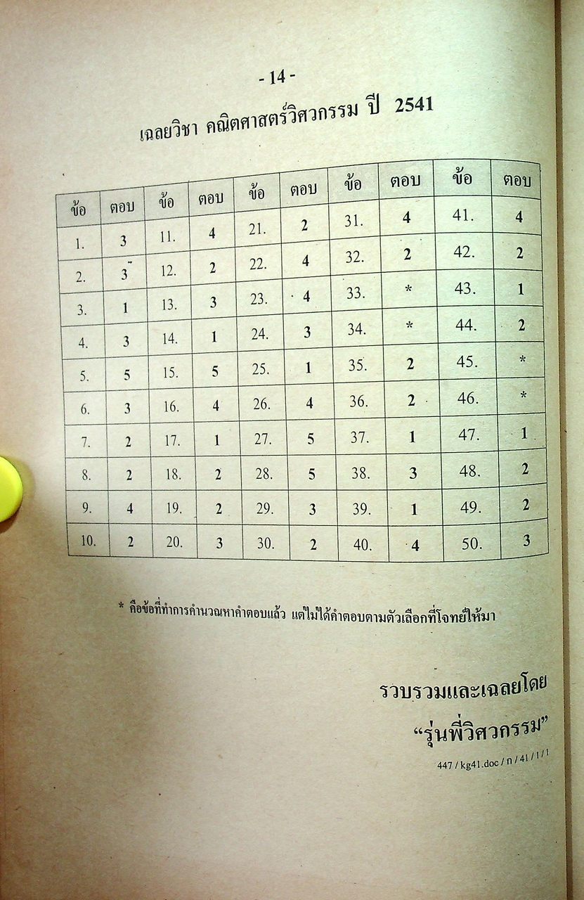 แนวข้อสอบพร้อมกุญแจเฉลยใหม่ล่าสุด ไฟฟ้า,อิเล็กทรอนิกส์,คอมพิวเตอร์,โทรคมนาคม,การวัดคุม