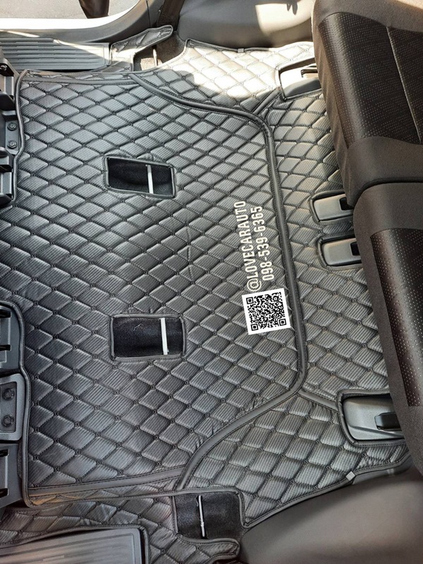 พรมปูพื้นรถยนต์ 6d Toyota Veloz โตโยต้า เวลอซ 2022 พรมเคฟล่า สีดำด้ายดำ