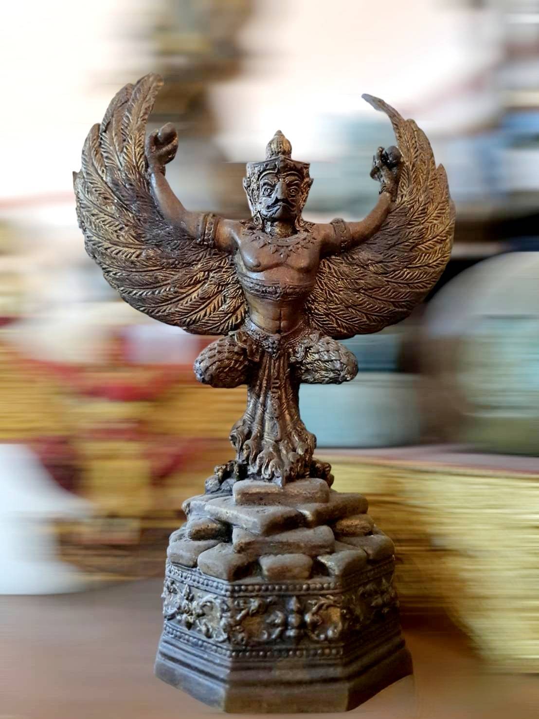 พญาครุฑ 迦楼羅王 สูง 9"