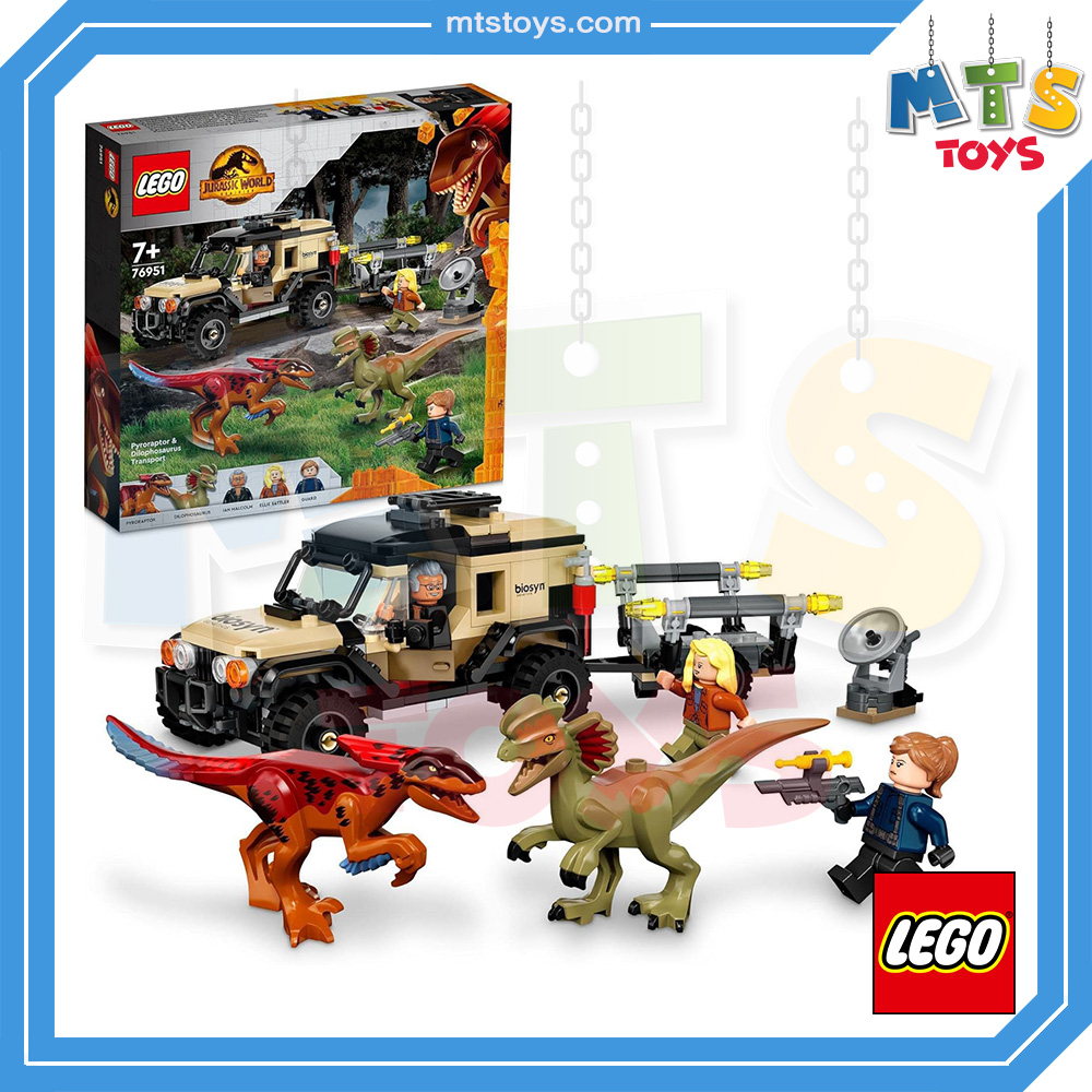 **MTS Toys**เลโก้ Lego 76951 Jurassic World : Pyroraptor & Dilophosaurus Transport