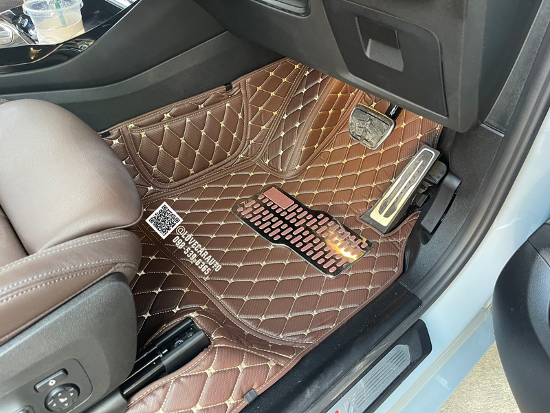 พรมรถยนต์ 6D Bmw X3 2023 เคฟล่าสีกาแฟ