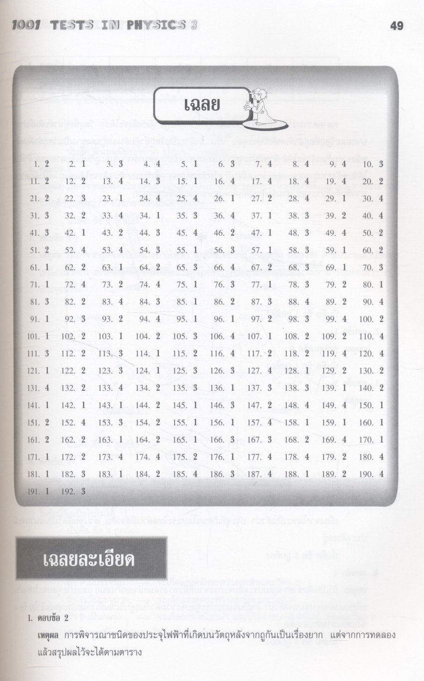 1001 TESTS IN PHYSICS 3