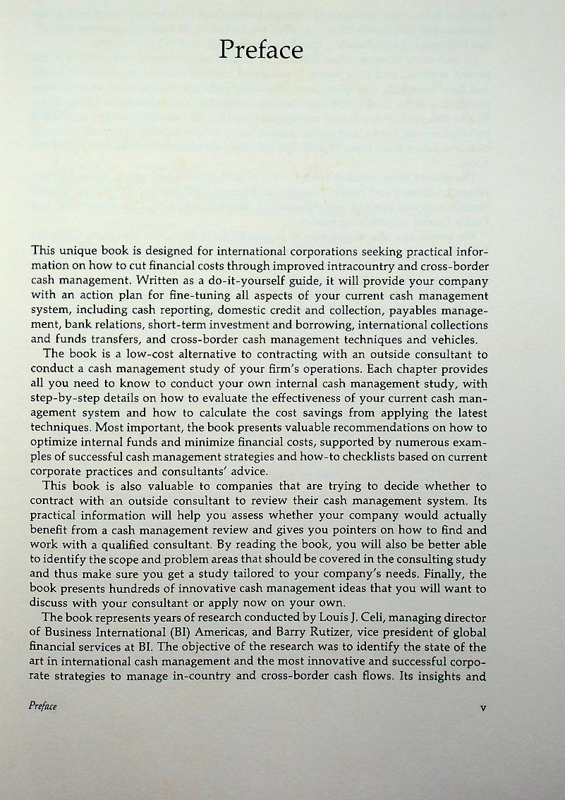 Global Cash Management