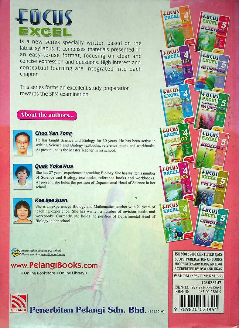 FOCUS EXCEL BIOLOGY Form5