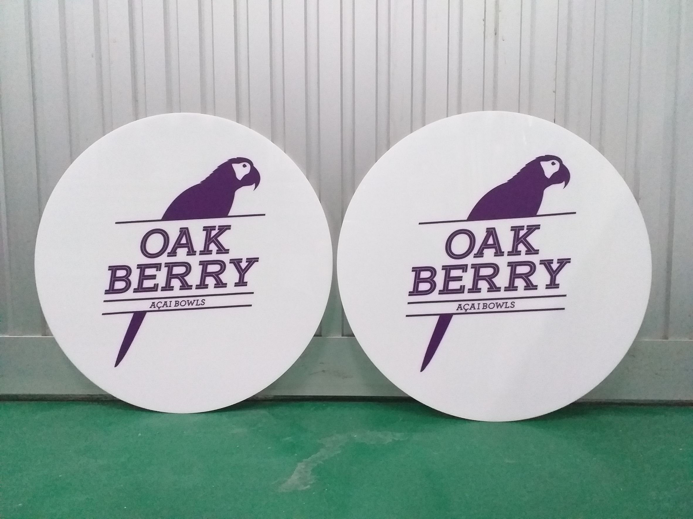 งานพิมพ์ลงบนแผ่นอคริลิค งานOAK BERRY