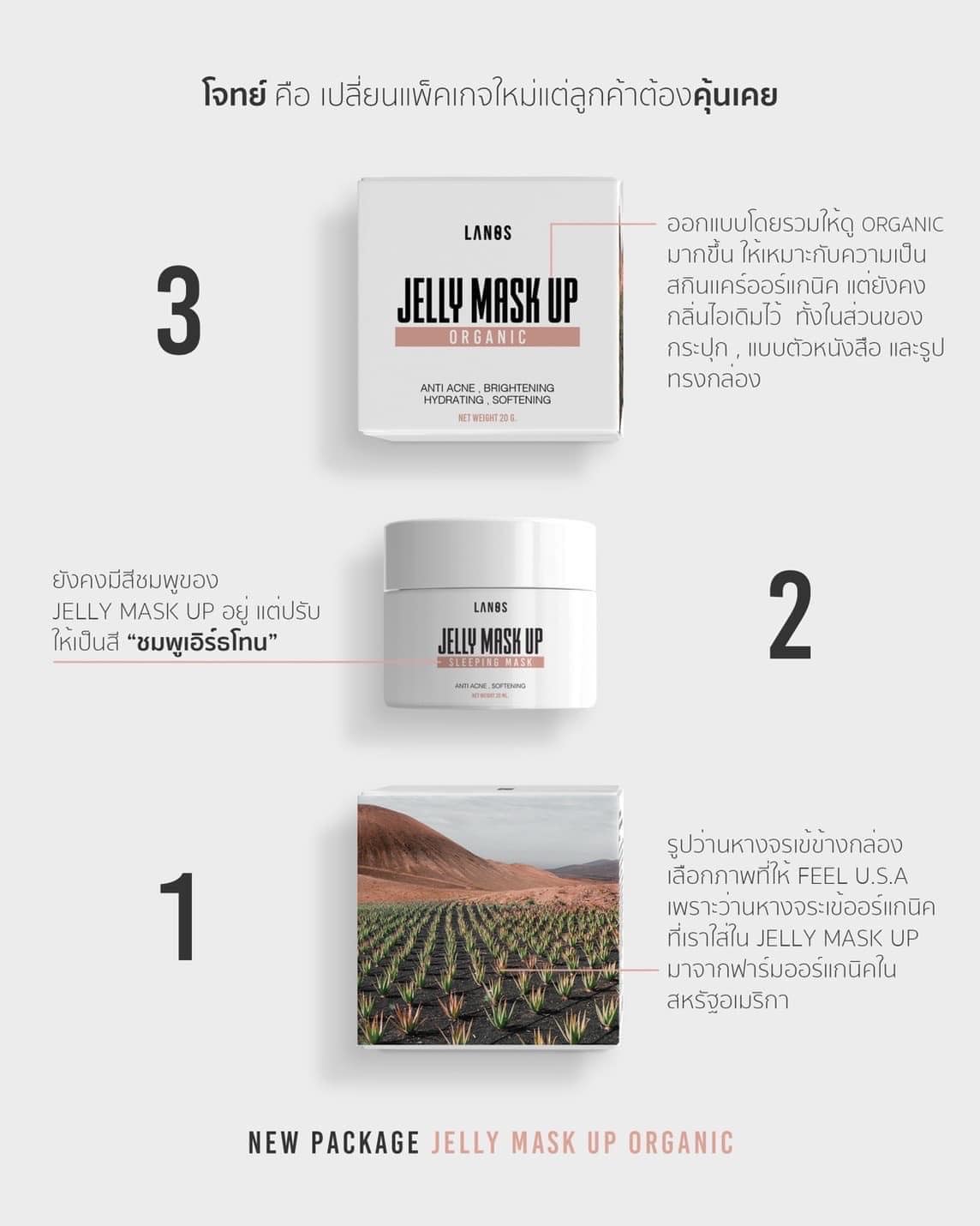 เจลลี่มาร์ค สูตรลดสิวผิวใส Jelly mask up ของแท้ แพ็คเกจใหม่